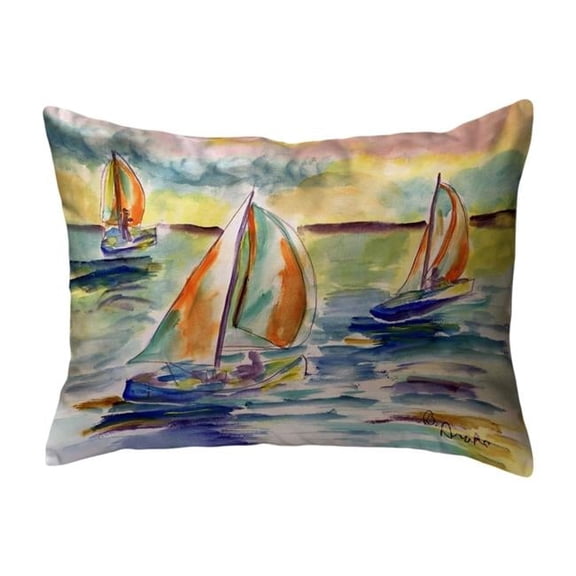 Betsy Drake NC1205 16 x 20 in. Sail Race Noncorded Pillow - Large