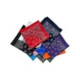 thumbnail image 6 of 100% Cotton USA Made Multi-Purpose Bandana Head Wrap Set, USA Charcoal, 3 Pieces, 6 of 7