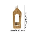 thumbnail image 3 of Modern Rattan Cathedral Arch Candle Holder 14 Inch Hand Woven Wicker for Indoor Outdoor Tabletop Decor, 3 of 9