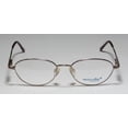 thumbnail image 3 of NEW MARCOLIN 7210 MENS/WOMENS DESIGNER FULL-RIM GOLD / MULTICOLOR VINTAGE CLASSIC & ELEGANT FROM 90S FRAME DEMO LENSES 54-17-140 FLEXIBLE HINGES EYEGLASSES/GLASSES, 3 of 9