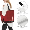 thumbnail image 3 of Balery Minimalist Romantic Dinner Bolsa Tote Estilo Estético con Cremalleras, Bolsa de Hombro, Bolsa de Compras Grande y Plegable, 3 of 8