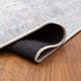 thumbnail image 4 of Machine Washable Modern Pink / Gray Area Rug 2' x 3' Rectangle, 4 of 5