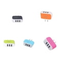 thumbnail image 3 of Adaptador de pared USB Universal Seitruly 3 puertos para teléfono móvil Negro, 3 of 6