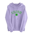 thumbnail image 6 of Nmnitkp Hoodies for Women High-end Fabric Hoodies Y2K Casual Shamrock St Patrick's Day Shirt Irish Tees,Graphic Hoodies With Pocket Purple,L, 6 of 6