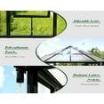 thumbnail image 7 of Jocisland 12x10x8 ft Hexagonal Greenhouse with Quick-Connect Fittings, Walk-in Aluminum Greenhouses for Garden with 2 Swing Doors and 2 Vents, Black, 7 of 7
