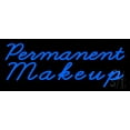 thumbnail image 1 of Blue Permanent Makeup LED Neon Sign 10 x 24 - inches, Black Square Cut Acrylic Backing, with Dimmer - Bright and Premium built indoor LED Neon Sign for Spa interior decor and storefront., 1 of 7