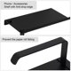 thumbnail image 4 of Soporte para papel higiénico, estante para teléfono, montado en la pared, aleación de aluminio, negro mate, 1 pieza, 4 of 7