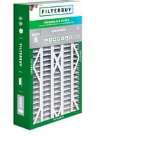 Filterbuy 16x28x6 MERV 8 Dust Defense, Pleated HVAC AC Furnace Air Filters for Aprilaire Space-Gard 401 / 2400 & Lennox (1-Pack)