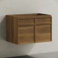 thumbnail image 5 of St. Tropez 30" Wall-Mounted Bathroom Vanity Cabinet without Top in Brown Oak, 5 of 8