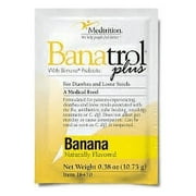 Banatrol Plus Banana Flavored Powder Oral Supplement, Prebiotic Fiber Digestive Support for Diarrhea and Loose Stool, 10.75 g Individual Packets, 21 Count