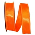 thumbnail image 1 of Reliant Ribbon - 5102W-058-09C, Soft Satin Ez Wired Edge Ribbon, Orange, 1-1/2 Inch, 100 Yards, 1 of 1