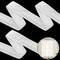 thumbnail image 1 of Polyester curtain tape, 30 m curtain row, ruffle tape curtains, curtain tape ruffle tape, curtain tape universal tape, pleat tape, curtain heading, universal tape pleat (white), 1 of 6