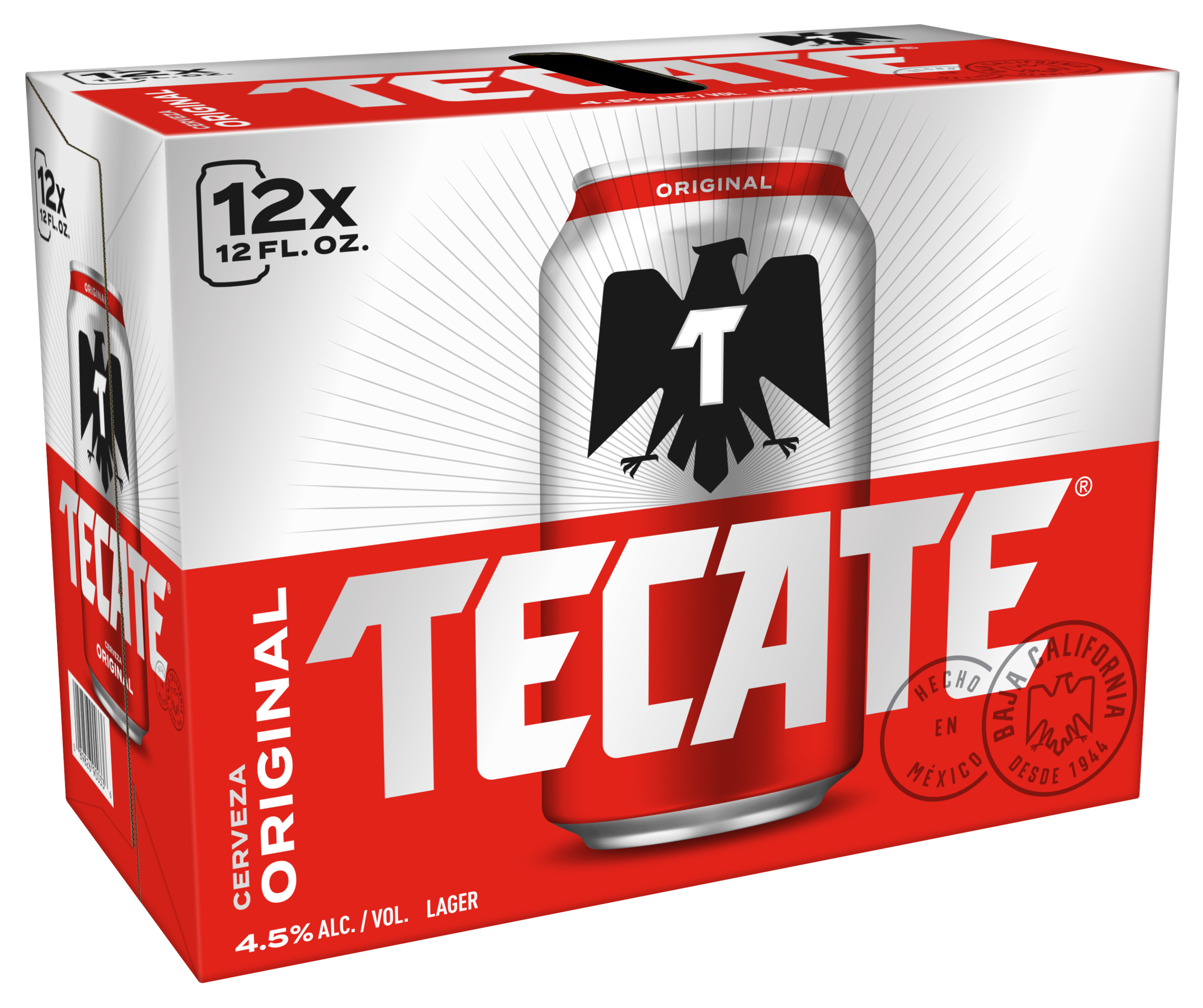 Tecate Original Mexican Lager Beer 12 Pack 12 Fl Oz Cans Walmart Com Walmart Com