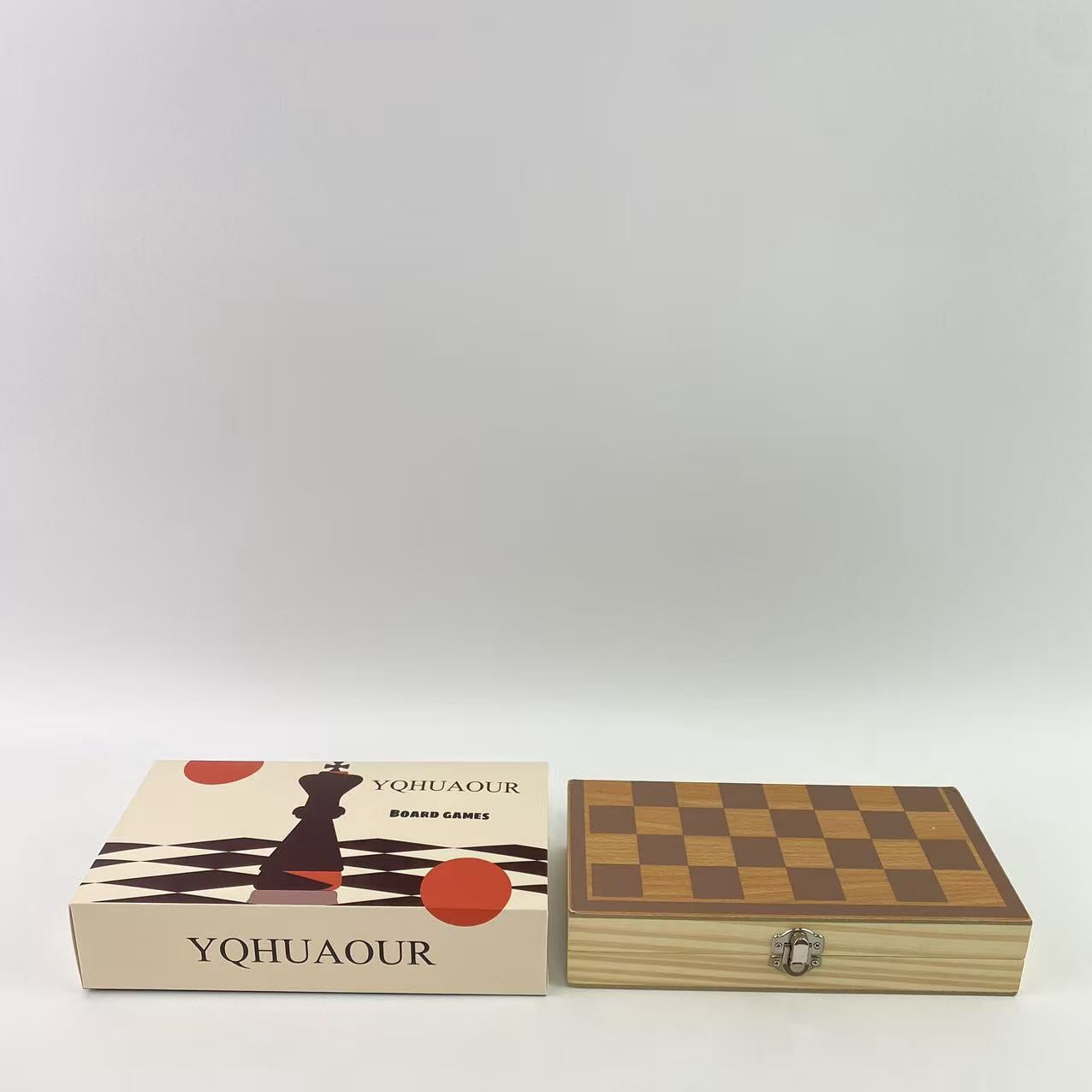 YQHUAOUR  Board games,Upgraded Chess Set, 15" Tournament Staunton Wooden Chess Board Game Set with