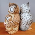 thumbnail image 4 of Owl Solar Light Owl Resin Statues Modern Owl Shape Light Ornaments B_Perfect Gift, 4 of 4