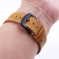 thumbnail image 5 of Leadrop 1 Set 18mm 19mm 20mm 22mm 24mm Watch Band Retro Adjustable Universal Wear-resistant Comfortable Replacement with Spring Bars Genuine Leather Watch Strap Wristband for Daily Wear, 5 of 11