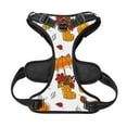 thumbnail image 5 of XMXY No Pull Dog Harness, Autumn Forest Pumpkins Adjustable Reflective Pet Harness with Oxford Vest, Large Size, 5 of 9