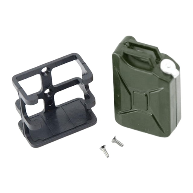 BELOVING Simulated Oil Can 1/10 Climbing Car Model Practical Storage Can RC Tank green