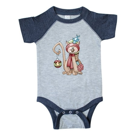 

Inktastic Christmas Kitty Cat Gift Baby Boy or Baby Girl Bodysuit