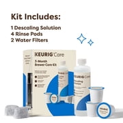 Keurig 3 month Brewer Maintenance Kit, with Rinse Pods, Descale Solution, and Filter Cartridges