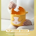 thumbnail image 4 of ADDHAT Basurero Compacto Amarillo Con Abatible Para Oficina Y Material PP, 4 of 8