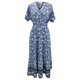 thumbnail image 4 of WILLBEST Vestidos De Mujer Top Informal De Verano Con Cuello En V Estampado Para Uso Diario Y Vacaciones Con Sandalias Para Mujer Tejido Suave Y Cómodo Fácil De Cuidar Lavable A Máquina Y A Mano, 4 of 4