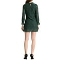 thumbnail image 4 of Allegra K Women's Ruffle Crew Neck Long Sleeves Floral Lace Casual Mini Dress, 4 of 8