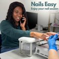 thumbnail image 3 of Reposabrazos para Uñas, Reposabrazos Desmontable para Nails Tech, Reposabrazos Antideslizante para Nails Tech, Reposabrazos para Nail Tech Negro, 3 of 5