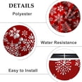 thumbnail image 5 of Red Fallen Snowflake Bathroom Shower Curtain Set Snow Winter Holiday Merry Christmas Decorative Bathroom Curtains 72x84 Inch with Hooks Waterproof Polyester Bath Curtains Shower with Hooks, 5 of 6