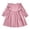 Pink-Tx8hR, variant on OJSFQUFP Toddler Girls Long Sleeve Dress Ruffle Shoulder A‑Line Casual Dresses for Little Girl