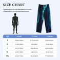thumbnail image 6 of Kdxio Blue Marble And Gold Print Men's Sleep Pajama Pant Lounge Pants with Pockets, 6 of 8