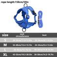 thumbnail image 3 of Dog Harness Vest Reflective Vest Style Harness and Leash Escape Proof Breathable Pet Chest Vest Walking Leash for & Small Medium Dogs Adjustable Pet Harness Walking Control Vest Pet Gear, 3 of 8