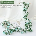 thumbnail image 4 of Flower Garland Flower Vines Artificial Rose Vines Hanging Fake Flower Wall Decor Garden Flower Vines Garlands for Decor with Flowers for Wedding Party Valentines Craft, 4 of 9