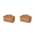 thumbnail image 3 of Cateissary Bolsa de almacenamiento de cosméticos de cuero PU que lleva la bolsa de aseo de viaje contenedor de maquillaje bolsillo de con Type2 NO2, 3 of 6