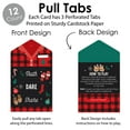 thumbnail image 3 of Big Dot of Happiness Christmas Pajamas - Holiday Plaid PJ Party Game Pickle Cards - Truth, Dare, Share Pull Tabs - Set of 12, 3 of 5
