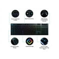 thumbnail image 6 of Logitech G915 Lightspeed Wireless RGB Mechanical Gaming Keyboard, Black, 6 of 9