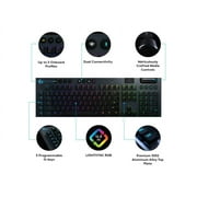 Logitech G915 Lightspeed Wireless RGB Mechanical Gaming Keyboard, Black