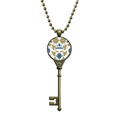 thumbnail image 1 of Floral clasico patron decorativo de oro Llavero Collar Colgante Bandeja Cadena Embellecida Unbranded M, 1 of 3