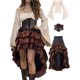 thumbnail image 1 of Disfraz Verceco Pirate Renaissance para mujer, camisa, corsé, talla S, 1 of 8
