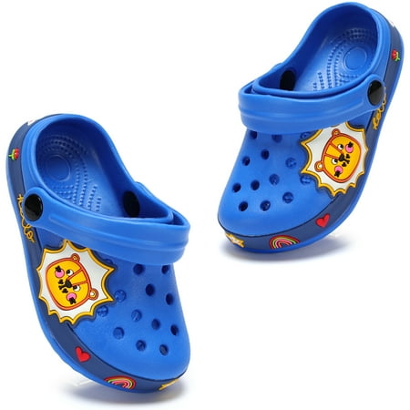 

YUWOZIZ Toddler Clogs for Kids Boys Girls Cute Cartoon Water Clogs Little Kids Garden Clogs Children Lightweight Slip-on Indoor Outdoor Beach Pool Shower Slippers (Toddler/Little Kids)