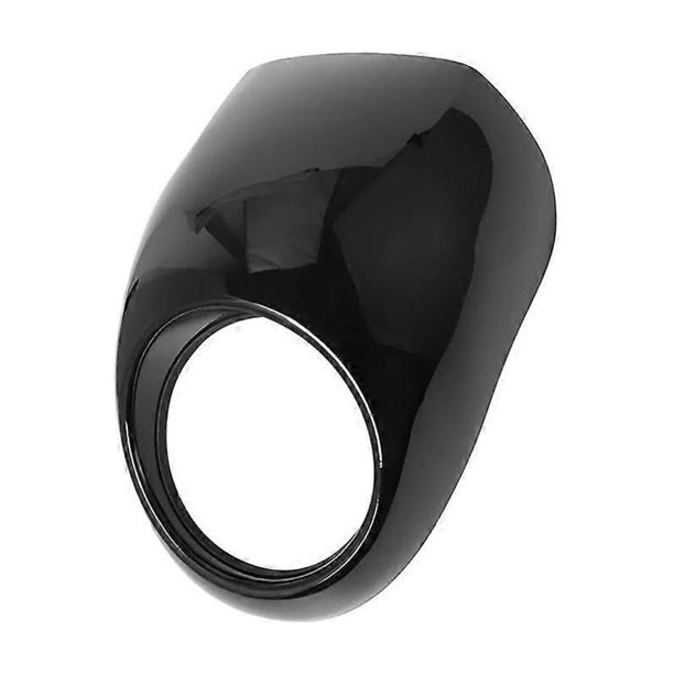 Adjustable Windscreen Motorcycle Black Headlight Grill Cover ABS Plastic Windscreen for Harley 883 1200 Fork Mount Dyna Sportster XLCH Gloss Black