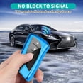 thumbnail image 3 of Key Fob Cover Compatible with Lexus ES250 ES350 GX550 LX600 LS500 LC500h NX300h RX350 RX450h UX200 2018-2025 Keychain Case Holder Protector,Blue, 3 of 6