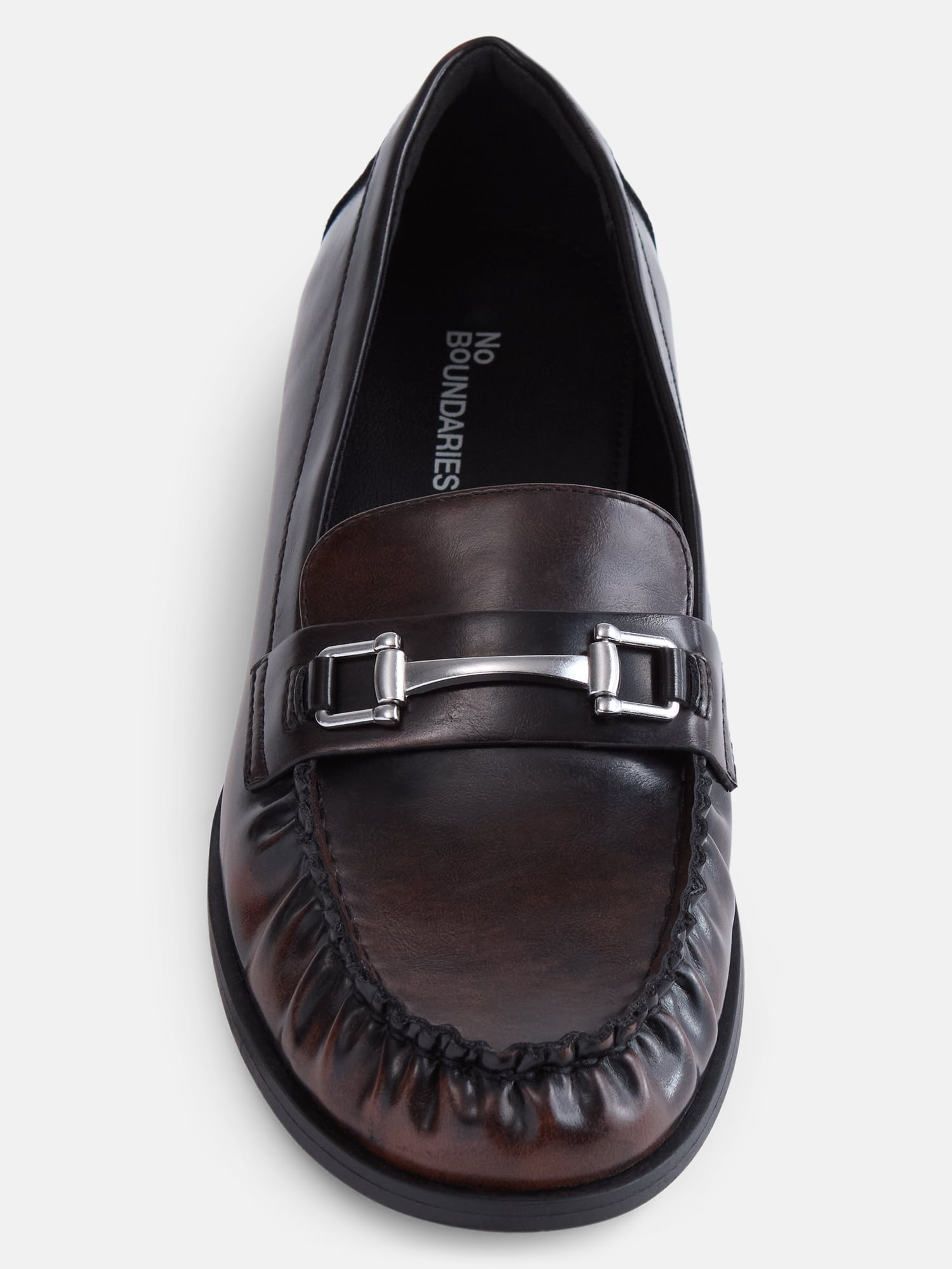 No Boundaries Women's Faux Leather Loafers