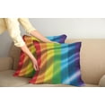 thumbnail image 3 of Ambesonne Rainbow Throw Pillow Cover 2 Pack, Pride Flag Inspired Design, 18", Multicolor, 3 of 6