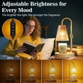 thumbnail image 2 of DAYBETTER Candle Warmer Lamp with Timer, Dimmable Adjustable Height Wax Warmer Lamp，Home Decor Wax Melter Light (2*50W GU10 Bulbs), 2 of 7