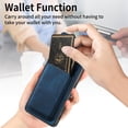 thumbnail image 4 of Magnetic Slim Fit Case for Google Pixel 9 Pro XL 2024 with Detachable Credit Card Holder Slot, Scratch Resistant Ultra-Thin Case for Google Pixel 9 Pro XL. TCK-Retro Blue, 4 of 13
