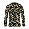 thumbnail image 4 of safuny Men's Valentine's Day Top All-Over Heart Graphic Relaxed Soft Sweatshirt for Romantic Dates Casual Sweatshirt Outings Valentine's Celebrations Gold XXXXXL, 4 of 5