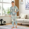 thumbnail image 6 of FORMRS Onesies Pajama for Adults Unisex Hoodie Winter Jumpsuit One Piece Sleepwear, Sizes S-2XL, Vibrant Abstract Design, 6 of 7
