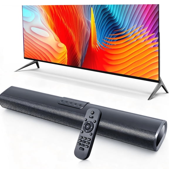 DKTIOP Sound Bar for TV, 2.1‑Channel Home Theater Speaker with Built‑in Subwoofer, 50W 3D Surround Sound, HDMI ARC, Bluetooth, Optical, RCA, USB, AUX, Wall‑Mountable