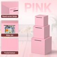 thumbnail image 3 of Hizgo Pink Stainless Steel Piggy Bank for Adult, Must Break to Open Money Saving Box (Pink 4.72 Inch), 3 of 7